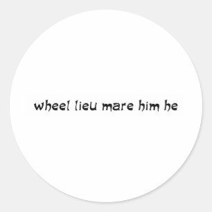 Heiraten Sie mich? Runder Aufkleber