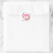 Heiraten Sie mich? Runder Aufkleber (Tasche)