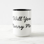 heiraten Sie mich Schalen-Tassenantrag Tasse (Zentrum)