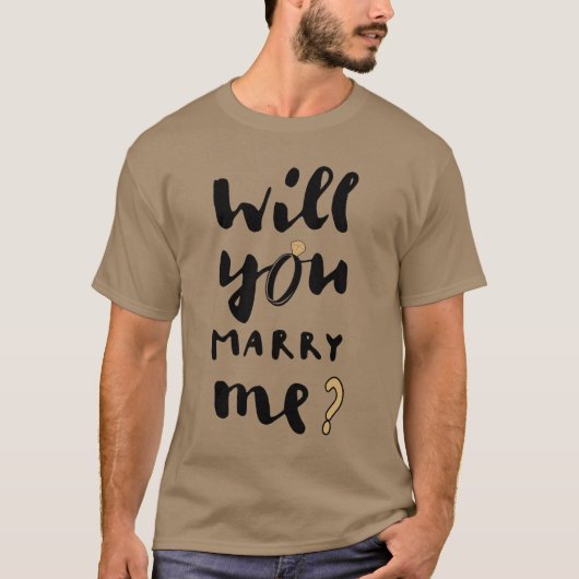 Heiraten Sie mich? T-Shirt (Vorderseite)