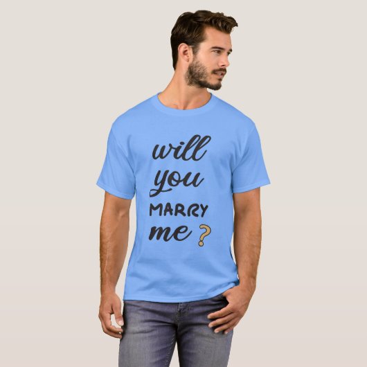 Heiraten Sie mich? T-Shirt (Vorne ganz)