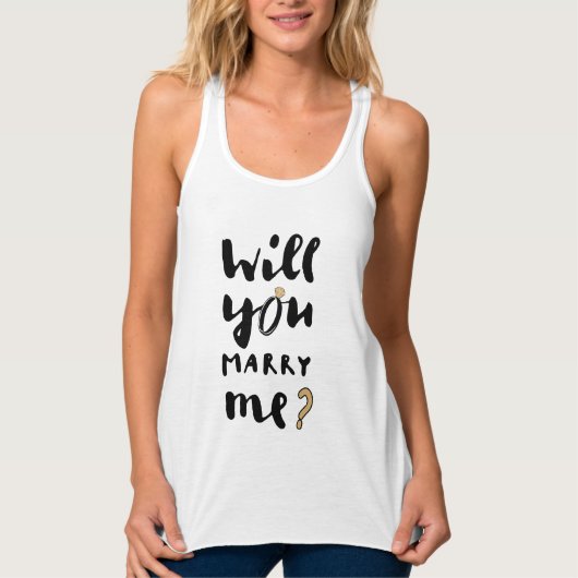Heiraten Sie mich? Tank Top (Vorderseite)