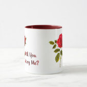 Heiraten Sie mich Tasse (Zentrum)