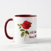 Heiraten Sie mich Tasse (Links)