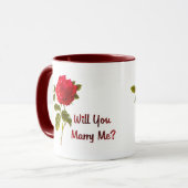 Heiraten Sie mich Tasse (Vorderseite Links)