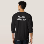 Heiraten Sie mich Überraschungsvorschlag schwarz Sweatshirt (Schwarz voll)