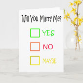 Heiraten Sie mich von Shirley Taylor Karte (Gelbe Blume)