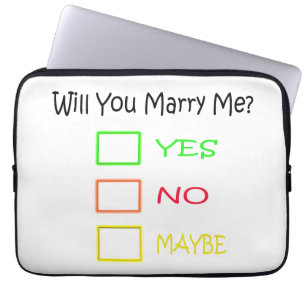 Heiraten Sie mich von Shirley Taylor Laptopschutzhülle