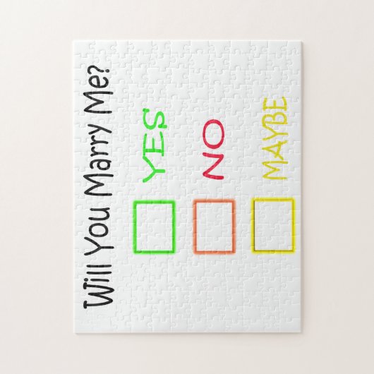 Heiraten Sie mich von Shirley Taylor Puzzle (Vertikal)