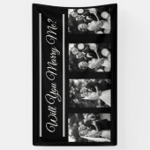 Heiraten Sie mich Vorschlag Banner mit 4 Fotos (Vertikal)