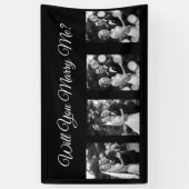 Heiraten Sie mich Vorschlag Banner mit 4 Fotos (Vertikal)