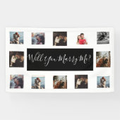 Heiraten Sie mich Vorschlag Banner mit Fotos (Horizontal)