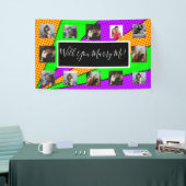 Heiraten Sie mich Vorschlag Banner mit Fotos (Messeveranstaltung)