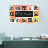 Heiraten Sie mich Vorschlag Banner mit Fotos (Messeveranstaltung)