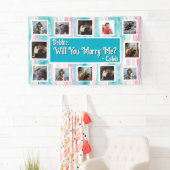 Heiraten Sie mich Vorschlag Banner mit Fotos (Insitu)
