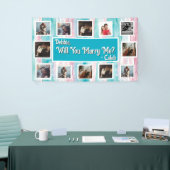 Heiraten Sie mich Vorschlag Banner mit Fotos (Messeveranstaltung)
