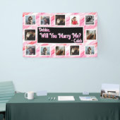 Heiraten Sie mich Vorschlag Banner mit Fotos (Messeveranstaltung)