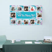 Heiraten Sie mich Vorschlag Banner mit Fotos (Messeveranstaltung)