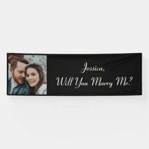 Heiraten Sie mich? Vorschlag für eine Farbfotoko Banner