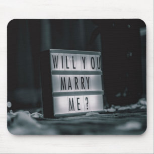Heiraten Sie mich? Vorschlag für eine romantische Mousepad