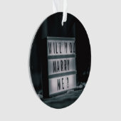 Heiraten Sie mich? Vorschlag für eine romantische Ornament (Vorderseite)