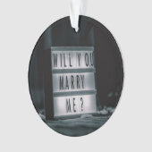 Heiraten Sie mich? Vorschlag für eine romantische Ornament (Vorderseite)