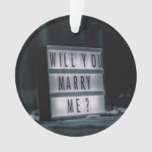 Heiraten Sie mich? Vorschlag für eine romantische Ornament (Vorderseite)