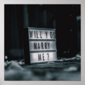 Heiraten Sie mich? Vorschlag für eine romantische Poster (Vorne)