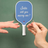 Heiraten Sie mich? Vorschlag für personalisierte H Pickleball Schläger