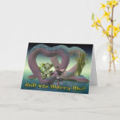 Heiraten Sie mich, Vorschlag Karte (Gelbe Blume)