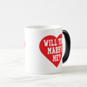 Heiraten Sie mich? Vorschlag Magische Tasse (VorderseiteRechts)