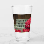 Heiraten Sie mich? Vorschlag zur Eheschließung Glas (Vorderseite)