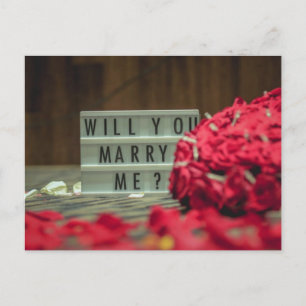 Heiraten Sie mich? Vorschlag zur Eheschließung Postkarte