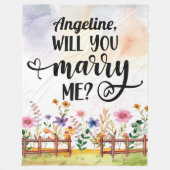 Heiraten Sie mich? Vorschlag zur Eheschließung von Fleecedecke (Vorderseite)