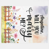 Heiraten Sie mich? Vorschlag zur Eheschließung von Fleecedecke (Vorderseite (Horizontal))