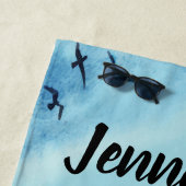 Heiraten Sie mich - Vorschlag zur Personalisierten Strandtuch (Beispiel)