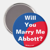 Heiraten Sie mir Abbott? Magnet (Vorderseite/Rückseite)