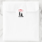 Heiraten Sie mir Aufkleber (Tasche)