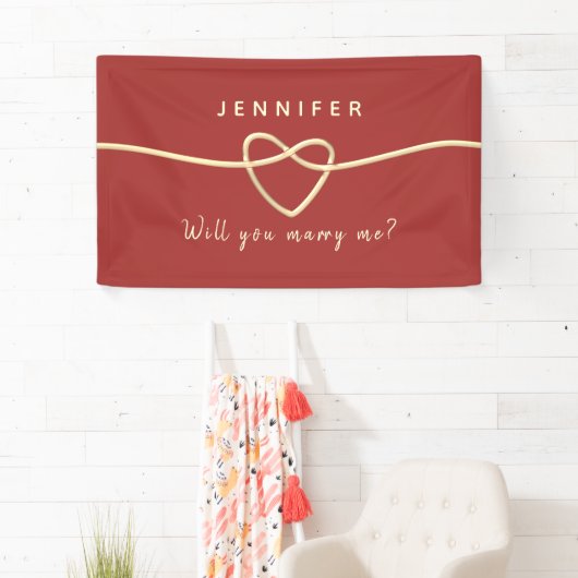 Heiraten Sie mir Banner (Insitu)