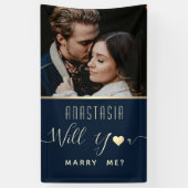 Heiraten Sie mir Banner (Vertikal)