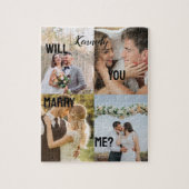 Heiraten Sie mir benutzerdefinierte Fotos Name Per Puzzle (Vertikal)