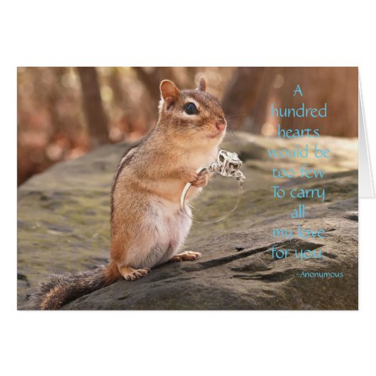 Heiraten Sie mir Chipmunk (Vorderseite (Horizontal))