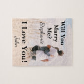 Heiraten Sie mir Custom Foto Puzzle (Horizontal)