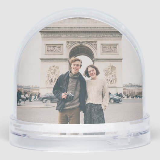 Heiraten Sie mir das Foto des Hochzeitvorschlags Schneekugeln (Rückseite)