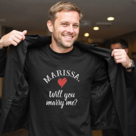 Heiraten Sie mir den Vorschlag für einen Personali T-Shirt