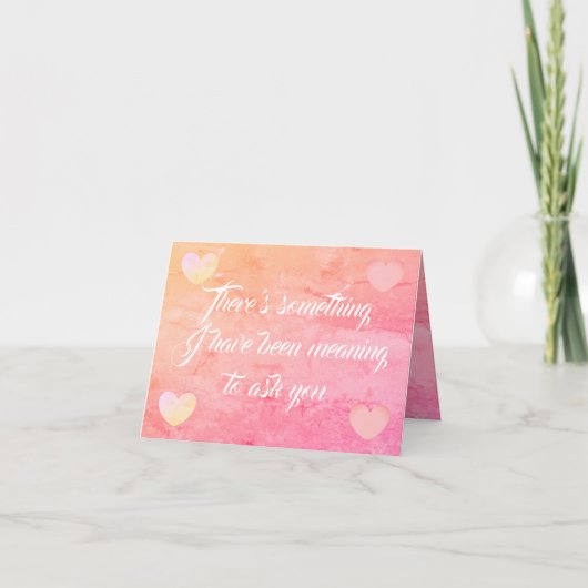 Heiraten Sie mir eine Karte (Vorderseite)