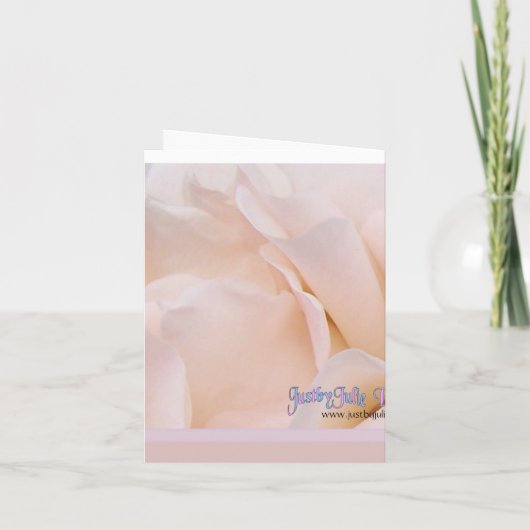 Heiraten Sie mir eine weiße Rose Einladung (Rückseite)