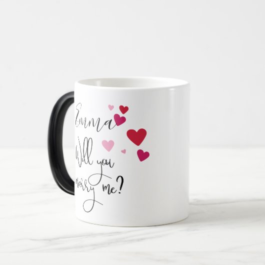 Heiraten Sie mir einen Vorschlag für versteckte Na Verwandlungstasse (Vorderseite Links)