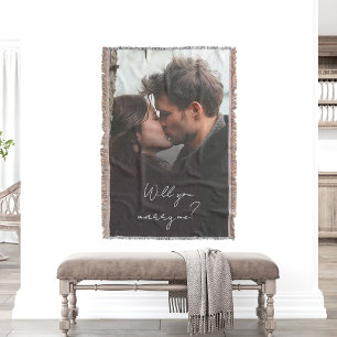 Heiraten Sie mir Foto Hochzeitsvorschlag Decke