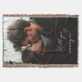 Heiraten Sie mir Foto Hochzeitsvorschlag Decke (Vorderseite)